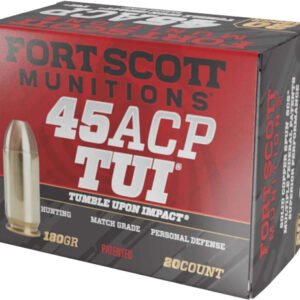 A450180SCV.jpg FORT SCOTT 45ACP 180GR TUI - SOLID COPPER 20RD 25BX/CS