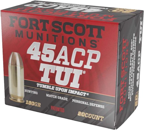 A450180SCV.jpg FORT SCOTT 45ACP 180GR TUI - SOLID COPPER 20RD 25BX/CS