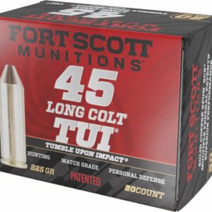 A45LC225SCV.jpg FORT SCOTT 45 LC 225GR TUI - SOLID COPPER 20RD 25BX/CS
