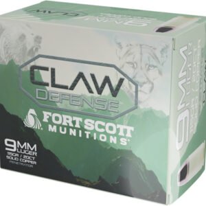 A9MM115SCVFNCD.jpg FORT SCOTT 9MM LUGER 115GR - CLAW DEFENSE FN 20RD 25BX/CS