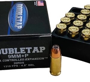A9MM124HP20_1.jpg DOUBLETAP 9MM+P 124GR JHP - CONTROLLED EXP 20RD 50BX/CS