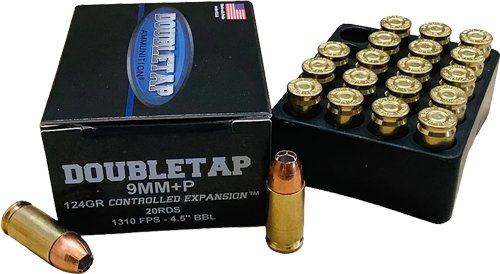 A9MM124HP20_1.jpg DOUBLETAP 9MM+P 124GR JHP - CONTROLLED EXP 20RD 50BX/CS