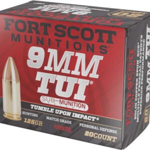 A9MM125SCVSS.jpg FORT SCOTT 9MM LUGER 125GR TUI - COPPER SUBSONIC 20RD 25BX/CS