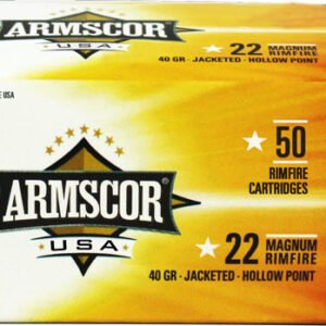 AFAC22M1N.jpg ARMSCOR 22WMR 40GR JHP 1875FPS - 50RD 40BX/CS