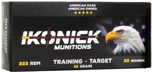 AIU22355FMB20.jpg IKONICK USA 223 REM 55GR FMJ - 20RD 25BX/CS