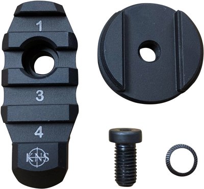 ARMCXADAPTERWF.jpg KNS STOCK ADAPTER W/FLANGE - AR BUFFER TO PICATINNY RAIL