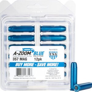 AZ16319.jpg A-ZOOM METAL SNAP CAP BLUE - .357 MAGNUM 12-PACK