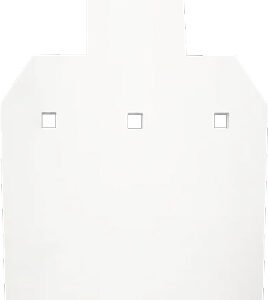 B929.jpg BASH TARGET AR500 SILHOUETTE - HALF SIZE 9"X15"-3/8" THICK