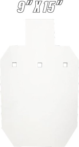 B929.jpg BASH TARGET AR500 SILHOUETTE - HALF SIZE 9"X15"-3/8" THICK