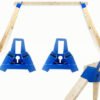 B990_IN-USE.jpg BASH TARGET STEEL TARGET STAND - AR500 HORIZONTAL SAWHORSE STYL