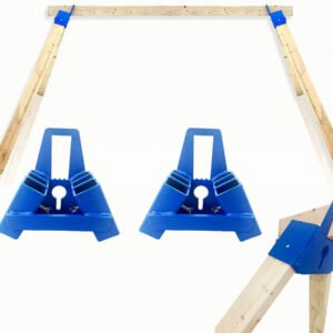 B990_IN-USE.jpg BASH TARGET STEEL TARGET STAND - AR500 HORIZONTAL SAWHORSE STYL