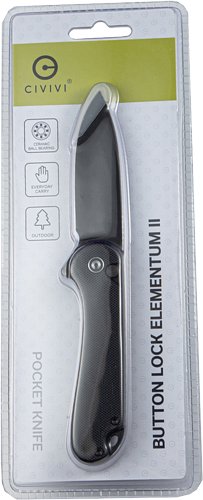 C18062P1CP_2.jpg CIVIVI KNIFE ELEMENTUM II 2.96 - " G-10/BLK STONEWASH CLAM PACK