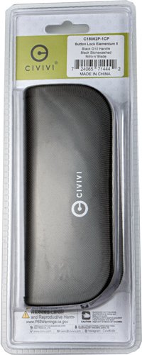 C18062P1CP_PKG_BACK.jpg CIVIVI KNIFE ELEMENTUM II 2.96 - " G-10/BLK STONEWASH CLAM PACK