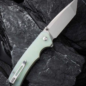 CIVIVI KNIFE BRAZEN 3.46" - NATURAL G-10/STONEWASH BLADE