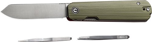 C21004B1.jpg CIVIVI KNIFE SENDY 2.83" - MILLED GREEN/RED G-10 SATIN