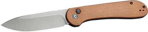 C2103D.jpg CIVIVI KNIFE ELEMENTUM 3.47" - BROWN MICARTA/GRAY STONEWASHED
