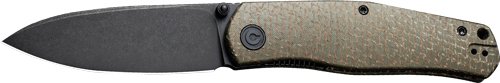 C220072.jpg CIVIVI KNIFE SOKOKE 3.35" - GREEN BURLAP MICARTA/BLACK