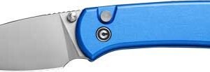 CIVIVI KNIFE QUIBIT 2.98" BLUE - /SATIN FINISH BUTTON LOCK