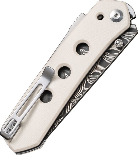 C22036DS1_CLOSED.jpg CIVIVI KNIFE VISION FG 3.54" - IVORY G-10/DAMASCUS BLADE