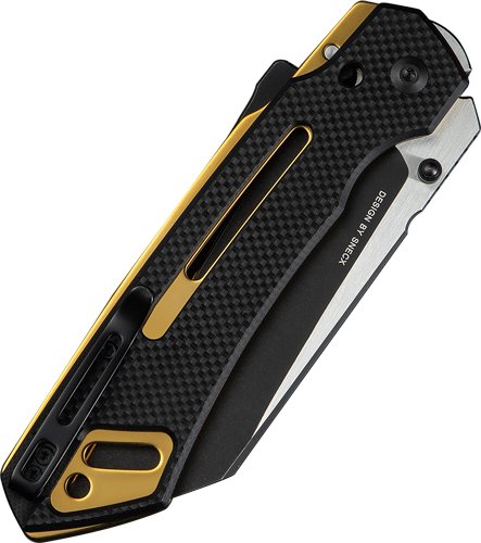 C240521_CLOSED.jpg CIVIVI KNIFE BUSTER FG 4.2" - BLACK GOARSE G10 SATIN FLAT