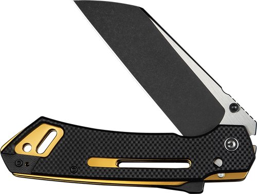 C240521_OPEN.jpg CIVIVI KNIFE BUSTER FG 4.2" - BLACK GOARSE G10 SATIN FLAT
