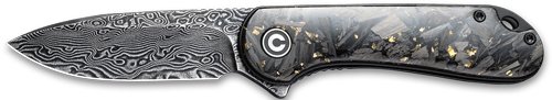 C907CDS1.jpg CIVIVI KNIFE ELEMENTUM 2.96" - SHREDDED CBN FBR/GOLDEN DMSCS