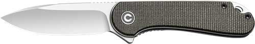 C907T.jpg CIVIVI KNIFE ELEMENTUM 2.96" - GREEN MICARTA/SATIN D2 LNR LCK