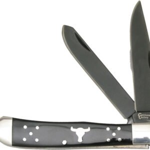 CC0002BD.jpg ABKT CATTLEMANS CUTLERY BLACK - ANGUS TRAPPER 2-BLADE FOLDER