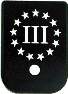 CG055B3.jpg CRUXORD MAGAZINE BASE PLATE - 3% FLAG FITS MOST GLOCKS