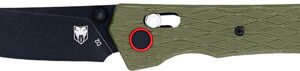 CTLEGODG_1.jpg COBRATEC LEGACY BAR LOCK 3.5" - G10 OD GREEN/BLACK D2 BLADE