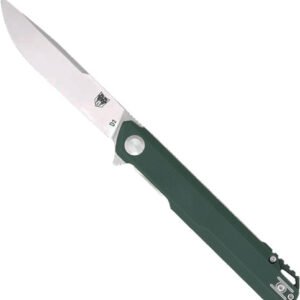 CTMONGRN.jpg COBRATEC MONARCH 3.5" FOLDER - GREEN D2 STEEL W/CLIP