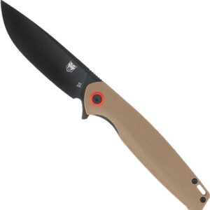 CTRATHBRN.jpg COBRATEC RATH 3.5" FOLDER - BROWN D2 BLACK BLADE