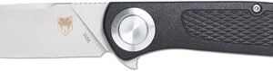CTSCTGRVBLKBL.jpg COBRATEC EDC SCOUT BUTTON LOCK - 3.12" BLACK STAINLESS STEEL
