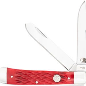 CTTDTRPREDBN.jpg COBRATEC TRAPPER TWO BLADE - G-10 RED/SS SLIP JOINT
