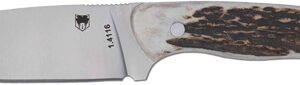 CTTWMSTG4.jpg COBRATEC TWIN MOUNTAIN 4" - FIXED BLADE GENIUN STAG W/SHTH