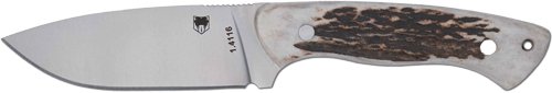 CTTWMSTG4.jpg COBRATEC TWIN MOUNTAIN 4" - FIXED BLADE GENIUN STAG W/SHTH