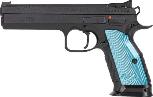 G01220.jpg CZ TS2 SA 9MM FS 10RD - BLACK POLYCOAT BLUE GRIP