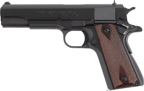 G01970A1CS_LEFT-PROFILE_1.jpg COLT GOVERNMENT 1911 45ACP 5" - 8RD BLUED ROSEWOOD SERIES 70