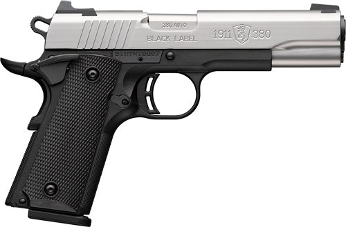 G051118492.jpg BROWNING 1911-380 STAINLESS - 380ACP 4.25"FS 8RD BLK/SS
