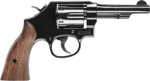 G14074.jpg S&W 10 CLASSIC 38SPL+P 4" FS - BLUED ROUND BUTT WOOD NO LOCK