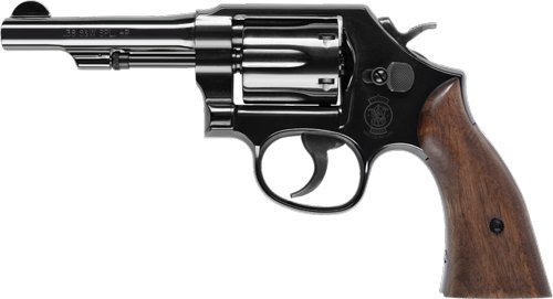 G14074_LEFT.jpg S&W 10 CLASSIC 38SPL+P 4" FS - BLUED ROUND BUTT WOOD NO LOCK