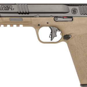 G14078.jpg S&W M&P 5.7 NO THUMB SAFETY 5" - 2-22 RD MAGS OPTIC CUT FDE/BLK