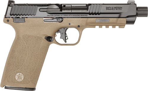 G14078_RIGHT.jpg S&W M&P 5.7 NO THUMB SAFETY 5" - 2-22 RD MAGS OPTIC CUT FDE/BLK