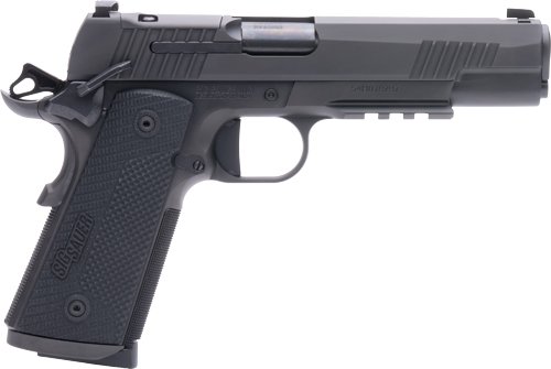 SIG 1911 X 45ACP 5" XRAY3 - OR (2)8RD G10 STEEL BLACK
