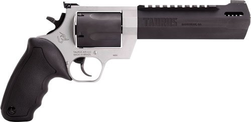 G2460065RH.jpg TAURUS RAGING HUNTER 460S&W - 6 3/4" 5-SHOT TWO/TONE RUBBER