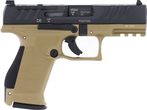 G2858444_RIGHT.jpg WALTHER PDP COMPACT 9MM 4" FS - 15-SHOT TAN POLYMER FRAME