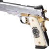 G391053_ANGLE_2.jpg GIRSAN MC1911S LIBERADORE II - 9MM 10RD CHROME GOLD ENGRAVED