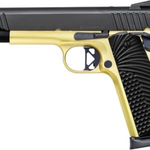 G440236_1.jpg CHIAPPA 1911 SUPERIOR GRADE - 45ACP 5" 8RD BLACK/GOLD