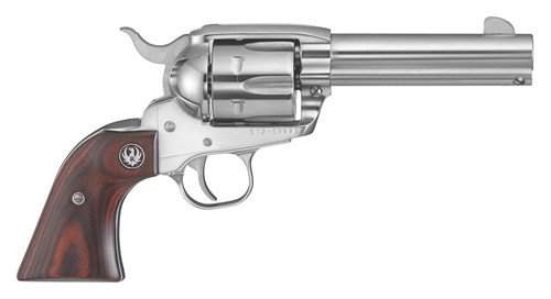 G5105Z.jpg RUGER VAQUERO 45LC 4-5/8" FS - S/S HARDWOOD