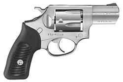 G5737.png RUGER SP101 38SPEC+P 2.25" FS - STAINLESS BLACK RUBBER